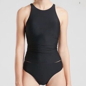 Athleta High Neck Keyhole Tankini NWT M medium